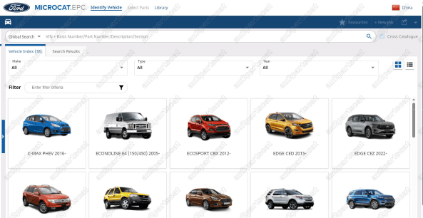 Ford Microcat Online Parts Catalog
